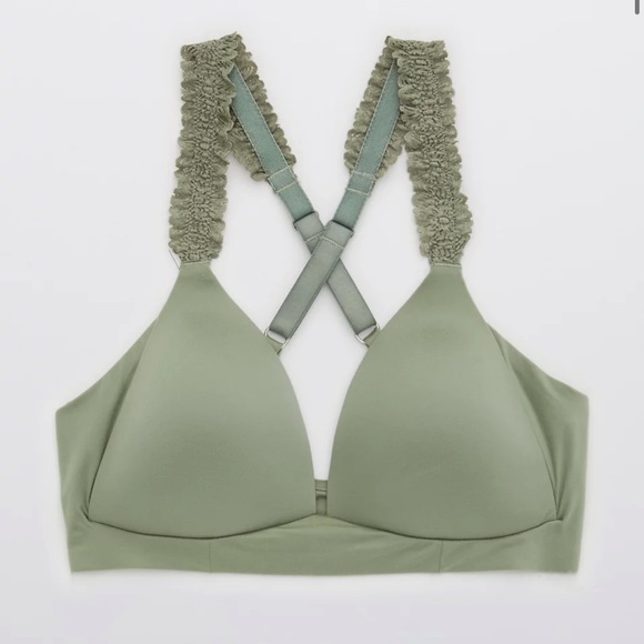 ☘️Sunnie wireless lightly lined blossom lace strap bra - Picture 1 of 7